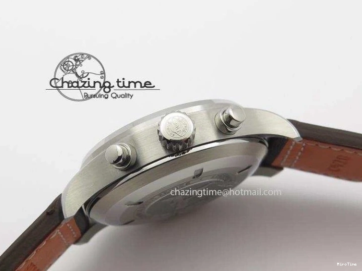 MIROTIME 1224 HighQuality Pilot Chrono 377714 “Le Petit Prince” ZF Best Edition Blue Dial On Brown Leather Strap A 7309